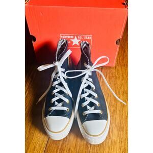 Converse Women Chuck Taylor All Star Lift Hi in Nautical Blue w/Trek Tan detail